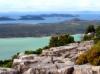 Herrliches Panorama: der Vranersee und die Adria!